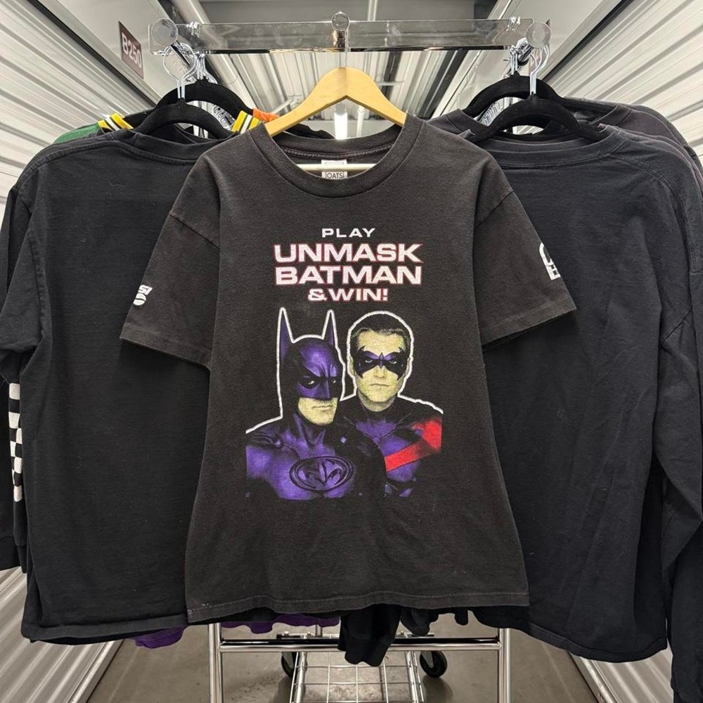 Crazy Vintage 90's Wild Oats Batman and Robin Dc Comics Promo Tee